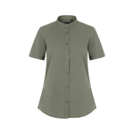 Camisa cuello tirilla stretch manga corta mujer Velilla 405014S