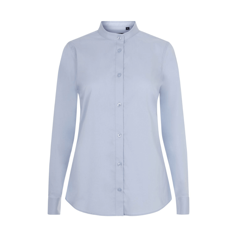 Camisa gola padre elástica manga comprida mulher Velilla 405015S