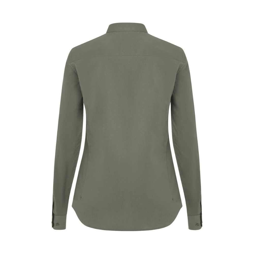 Camisa gola padre elástica manga comprida mulher Velilla 405015S