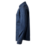 Camisa de ganga stretch de manga comprida para homem Velilla 405006S