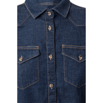 Camisa denim stretch manga larga mujer Velilla 405007S
