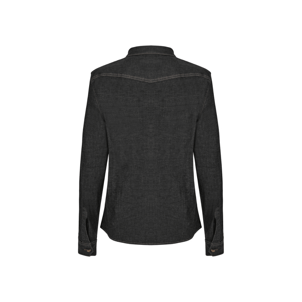 Camisa denim stretch manga larga mujer Velilla 405007S