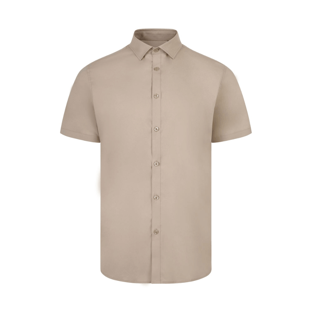 Camisa manga corta stretch hombre Velilla 405016S