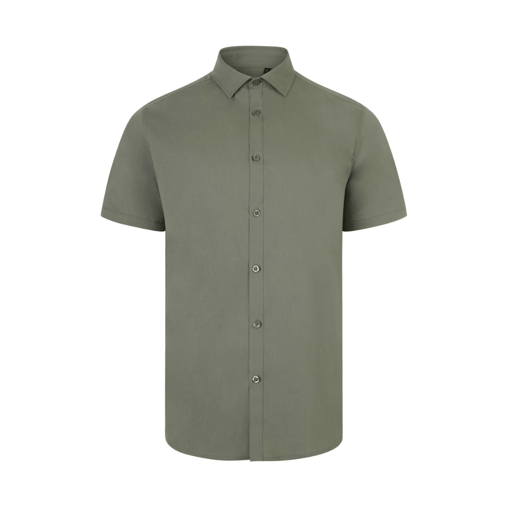 Camisa manga corta stretch hombre Velilla 405016S