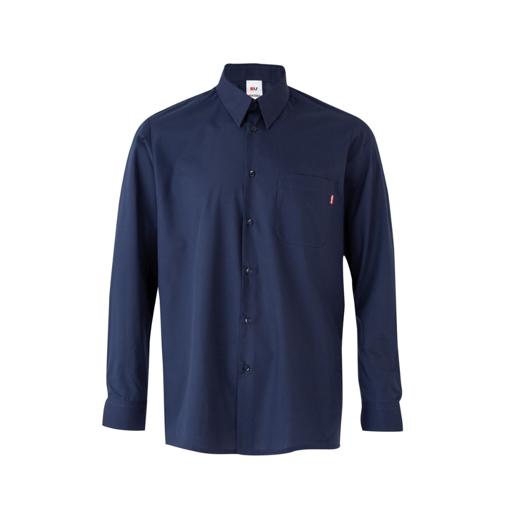 Camisa tergal de manga comprida com um bolso