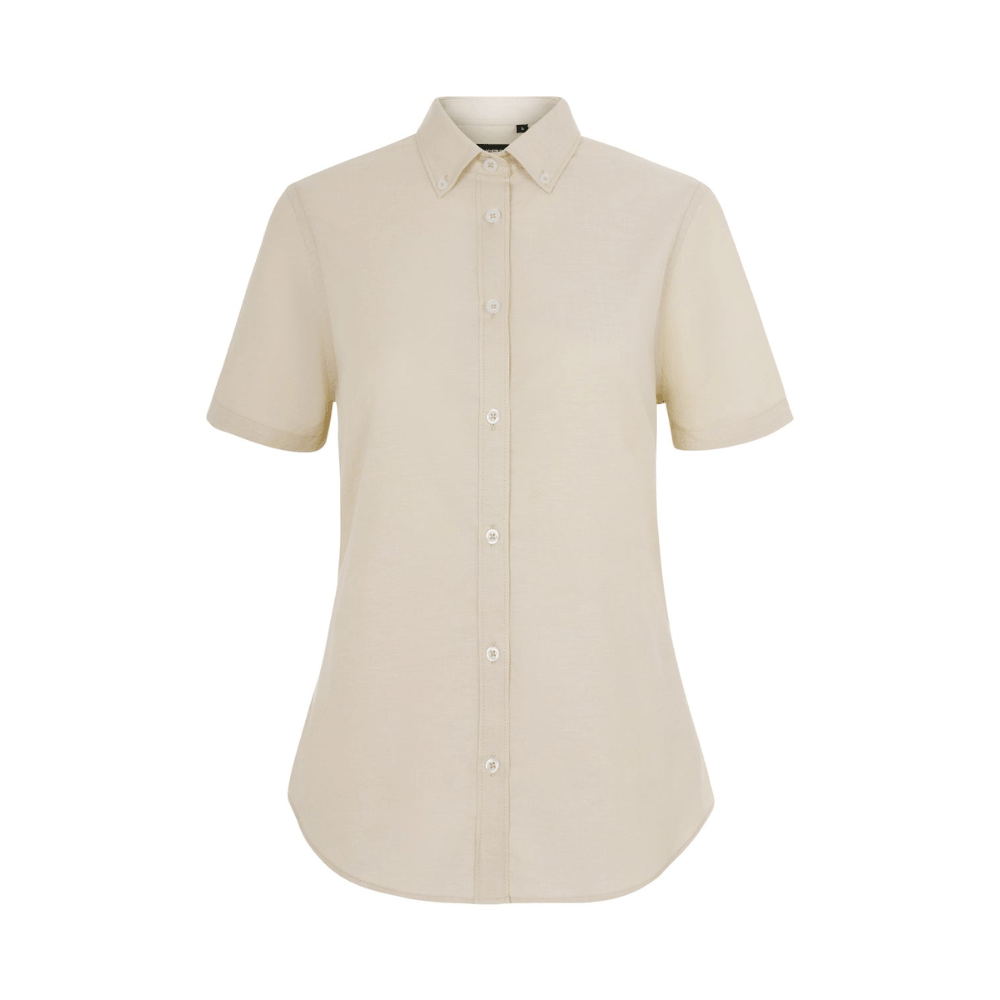 Camisa oxford stretch manga corta mujer Velilla 405025S