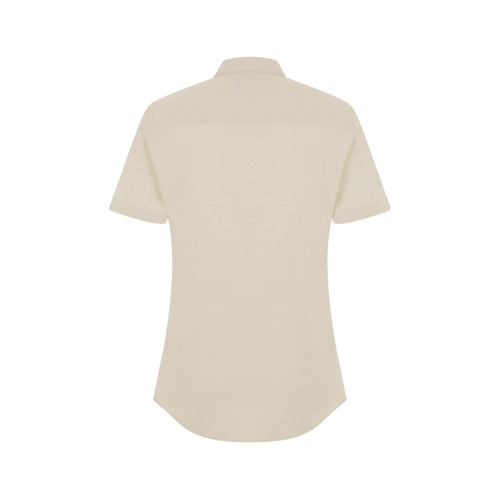 Camisa oxford stretch manga corta mujer Velilla 405025S
