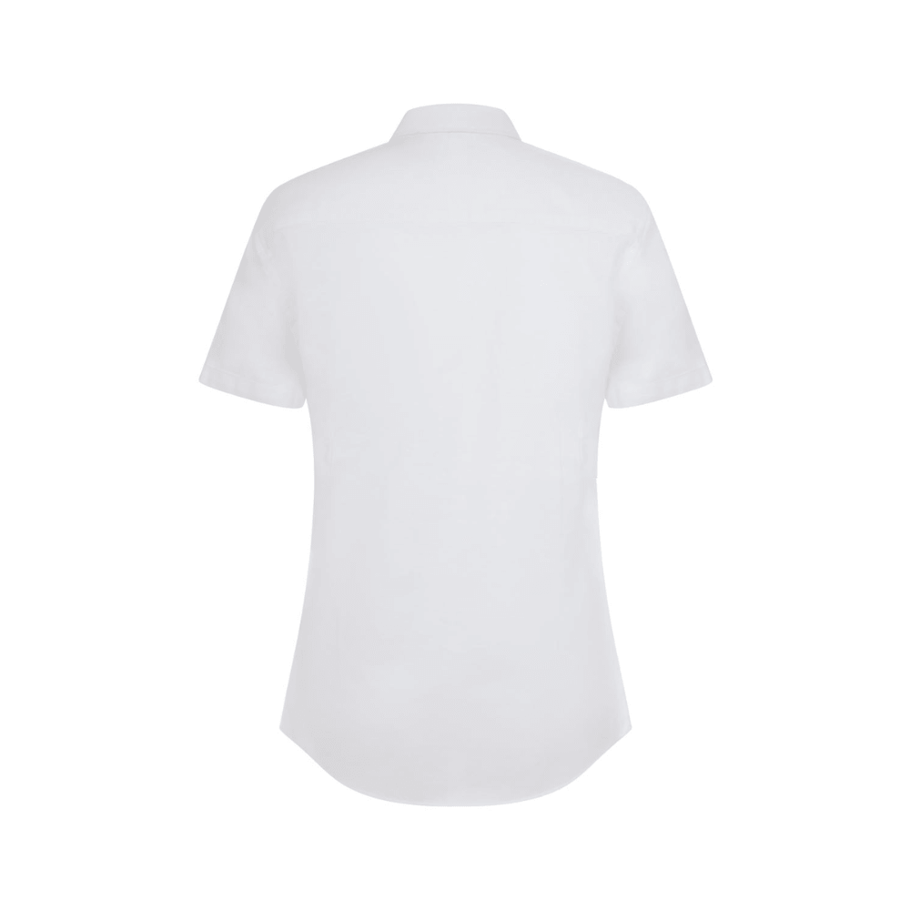 Camisa oxford stretch manga corta mujer Velilla 405025S