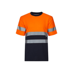 Camiseta algodón bicolor manga corta reflectante Velilla 305613