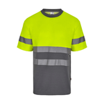 Camiseta algodón bicolor manga corta reflectante Velilla 305613