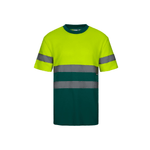 Camiseta algodón bicolor manga corta reflectante Velilla 305613