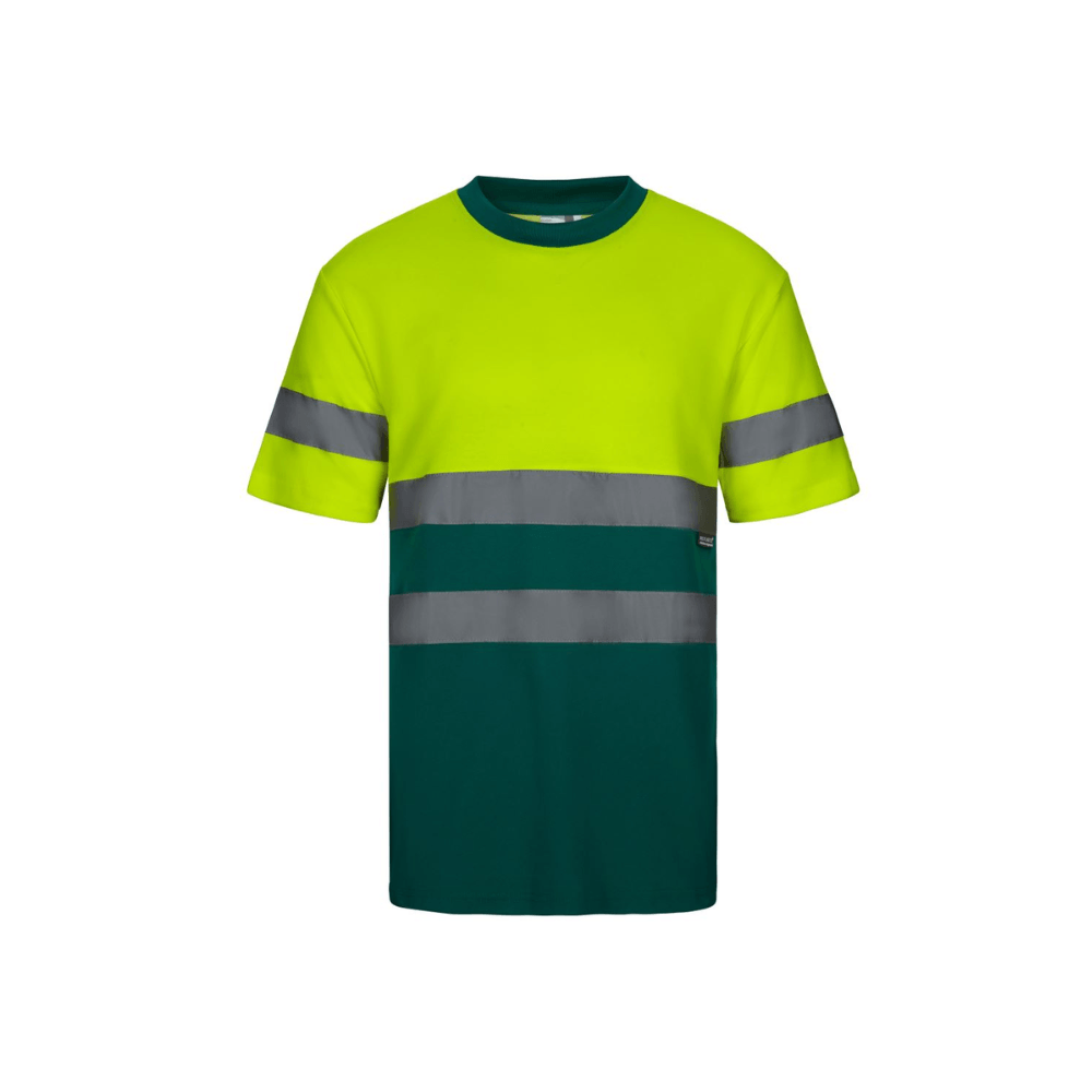 Camiseta algodón bicolor manga corta reflectante Velilla 305613