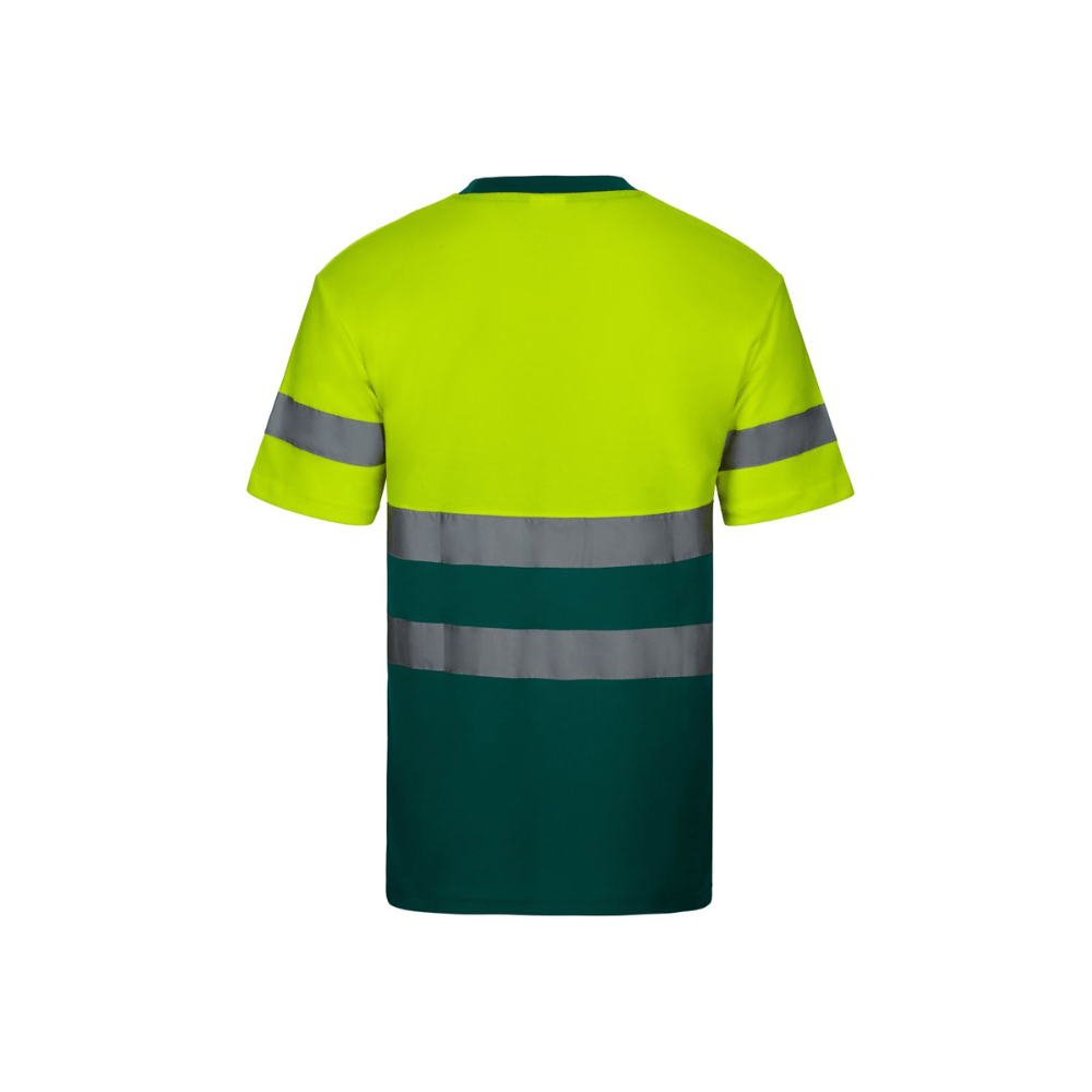 Camiseta algodón bicolor manga corta reflectante Velilla 305613