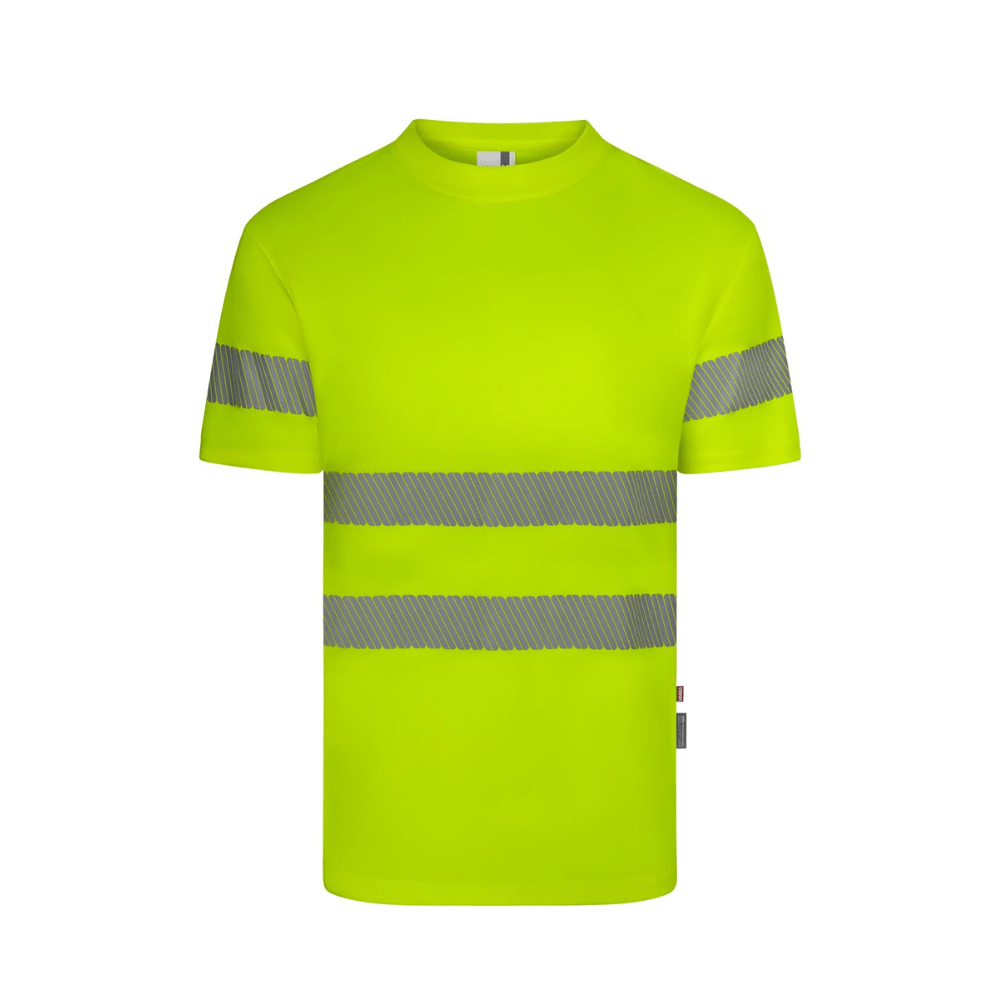 T-shirt de poliéster reciclado de manga curta com faixas segmentadas Velilla 305632