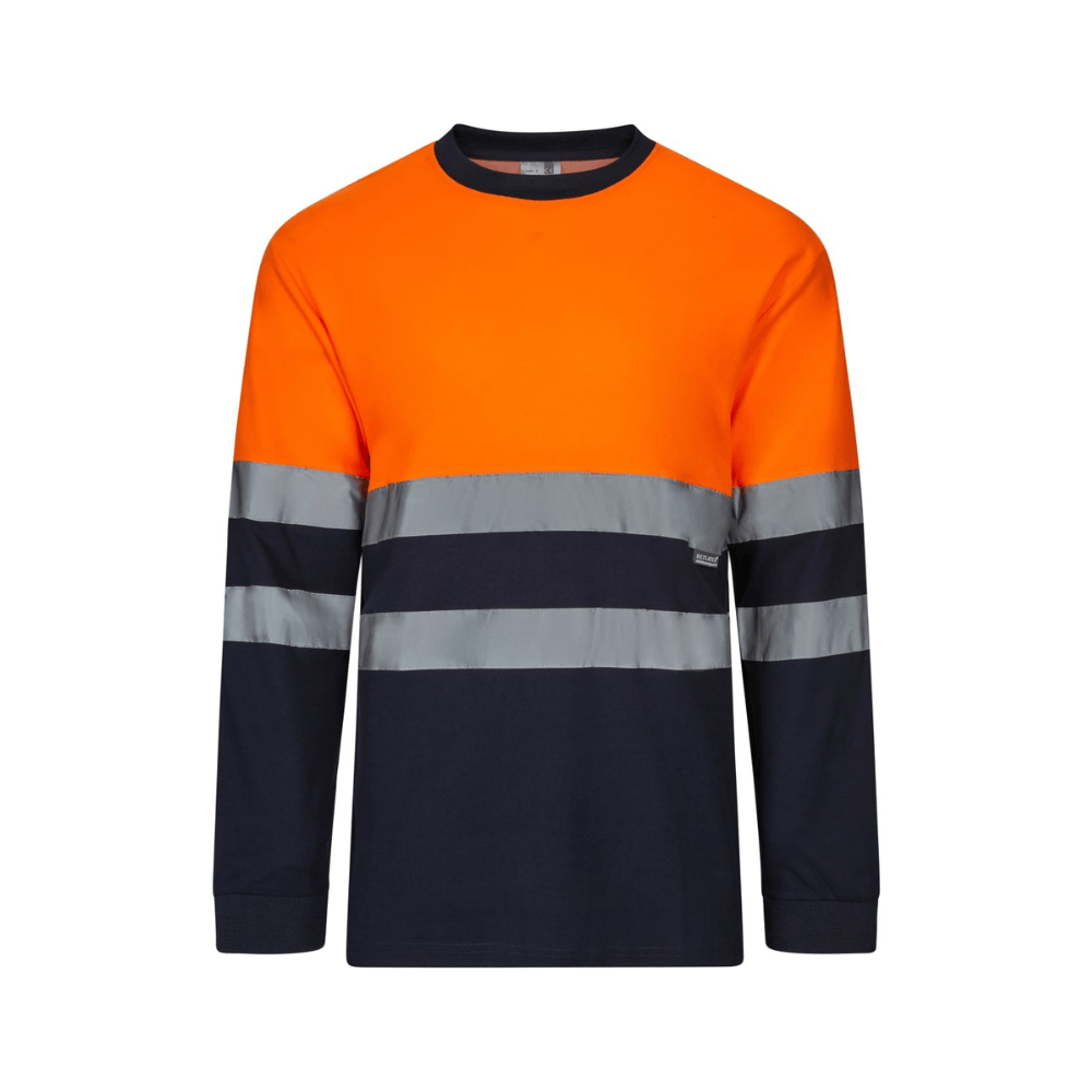 Camiseta algodón bicolor manga larga reflectante Velilla 305615