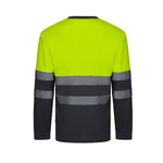 Camiseta algodón bicolor manga larga reflectante Velilla 305615