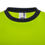 Camiseta poliéster reciclado bicolor manga corta con cintas segmentadas Velilla 305633