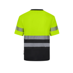 Camiseta poliéster reciclado bicolor manga corta con cintas segmentadas Velilla 305633
