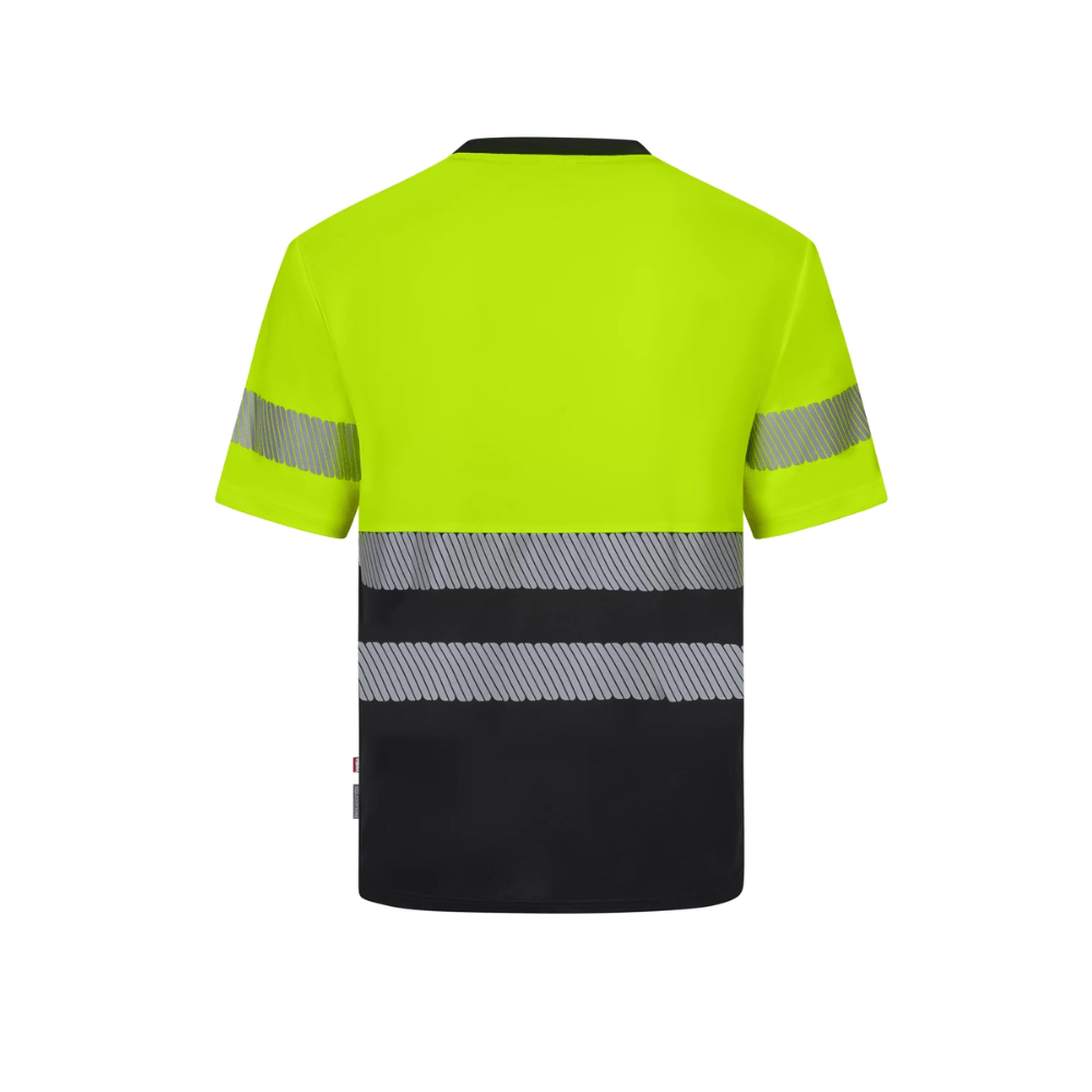 Camiseta poliéster reciclado bicolor manga corta con cintas segmentadas Velilla 305633