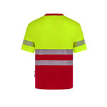 Camiseta poliéster reciclado bicolor manga corta con cintas segmentadas Velilla 305633