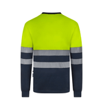 Camiseta poliéster reciclado bicolor manga larga con cintas segmentadas Velilla 305635