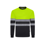 Camiseta poliéster reciclado bicolor manga larga con cintas segmentadas Velilla 305635