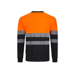 Camiseta poliéster reciclado bicolor manga larga con cintas segmentadas Velilla 305635