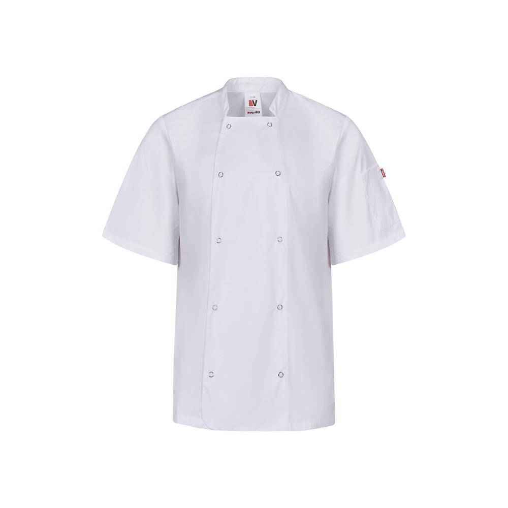 Dolman de cozinheiro com molas de pressão manga curta Velilla 405205