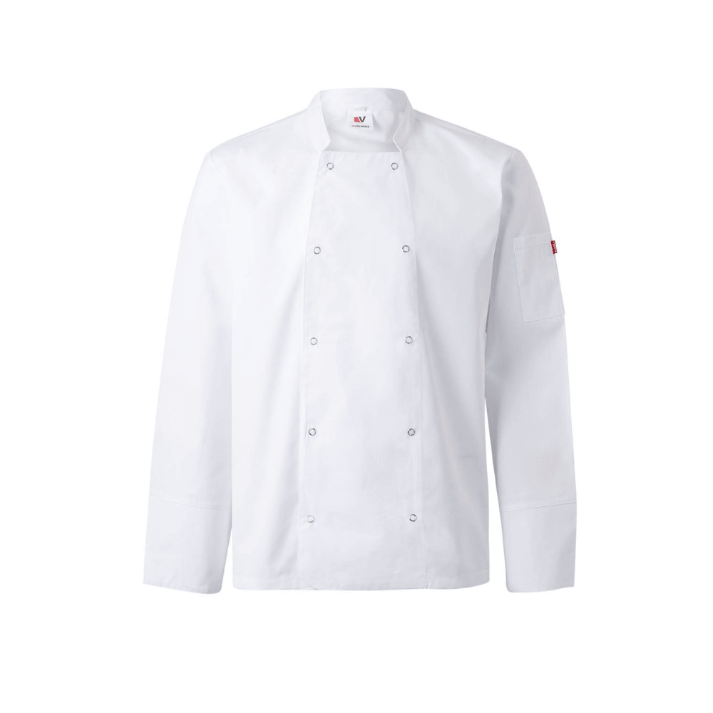 Jaleca de cozinha com molas de pressão e manga curta Velilla 405206