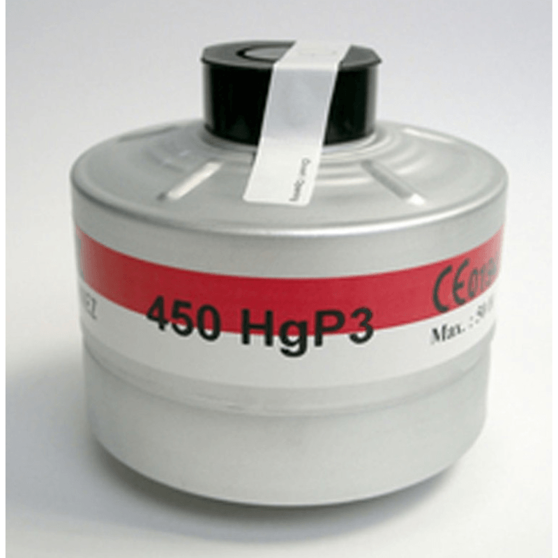 Filtro Clase 2 HgP3 de aluminio para máscaras Safetop 36012A