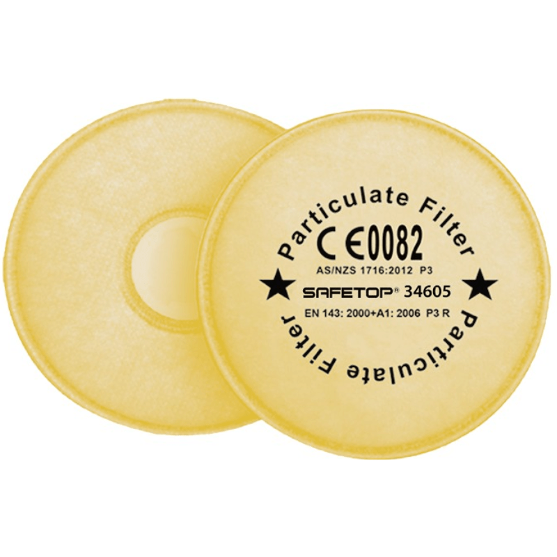 Filtro P3 con carbón extraplano para máscaras Safetop 34605