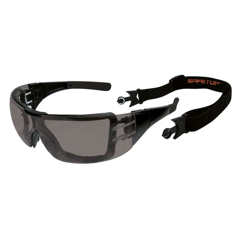 Gafas de seguridad 2 en 1 ahumadas Safetop 10135