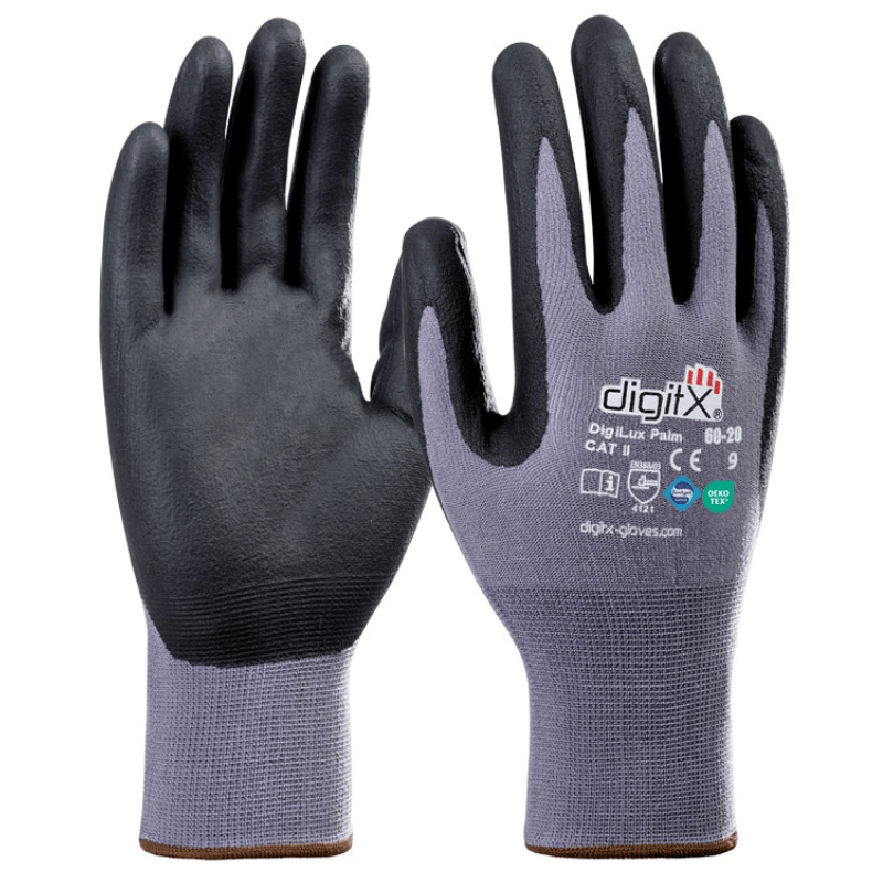 Guante Digilux Palm de lycra y nitrilo espumoso 15G 60-20