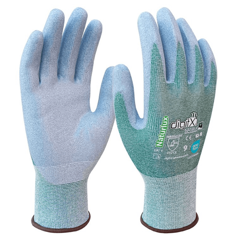 Guante Naturlux RPET con nitrilo reciclado GRS +50% Safetop 63-10