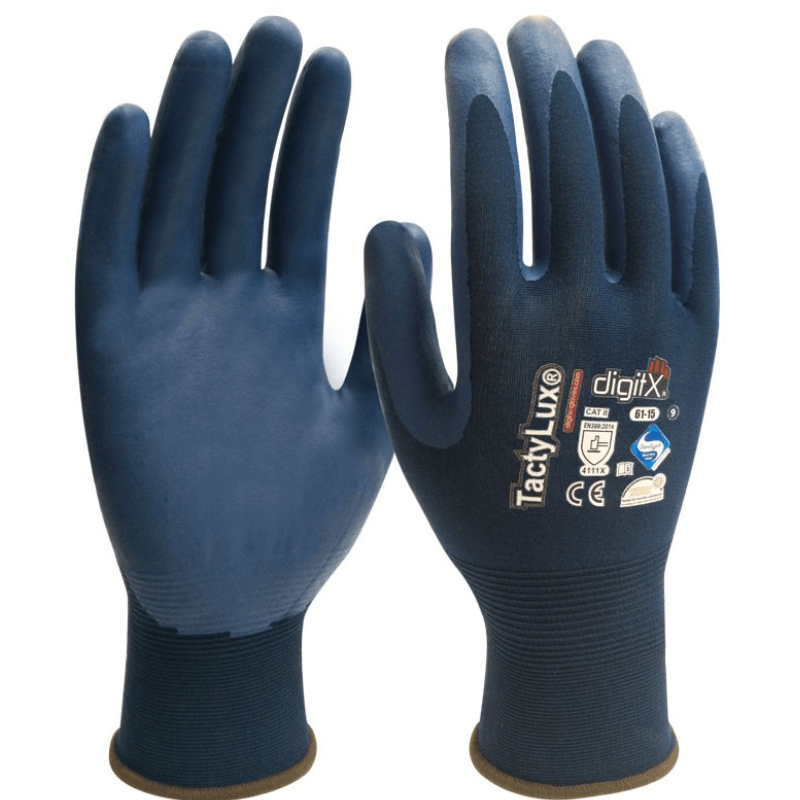 Guante Tactylux ultrafino de nitrilo microporoso 18G 61-15