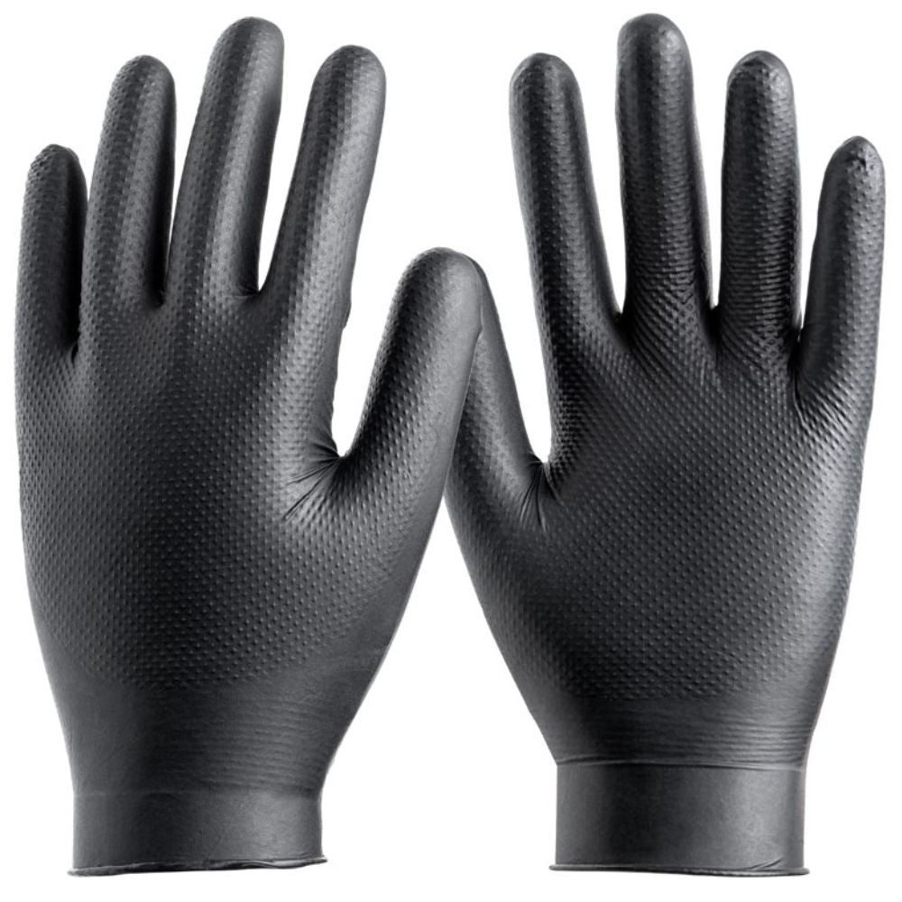 Luvas de nitrilo diamantadas descartáveis Safetop 061B