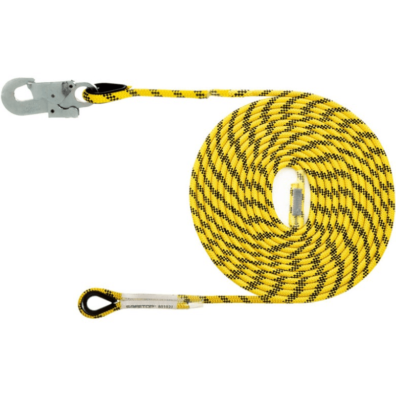 Línea de vida 10 m Ø14 mm con mosquetón Safetop 80151