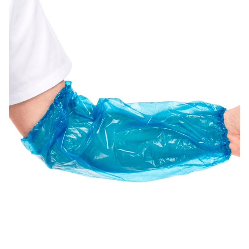 Manguitos desechables de polietileno azul Safetop 21034B
