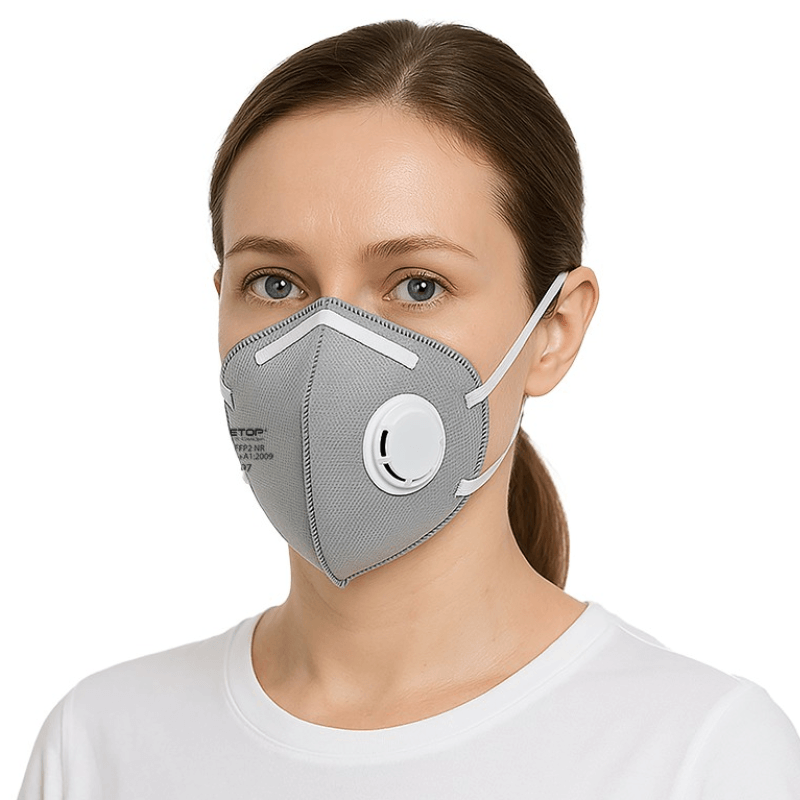 Mascarilla FFP2 Serie Emé carbón activo Safetop 31680M caja 12 uds