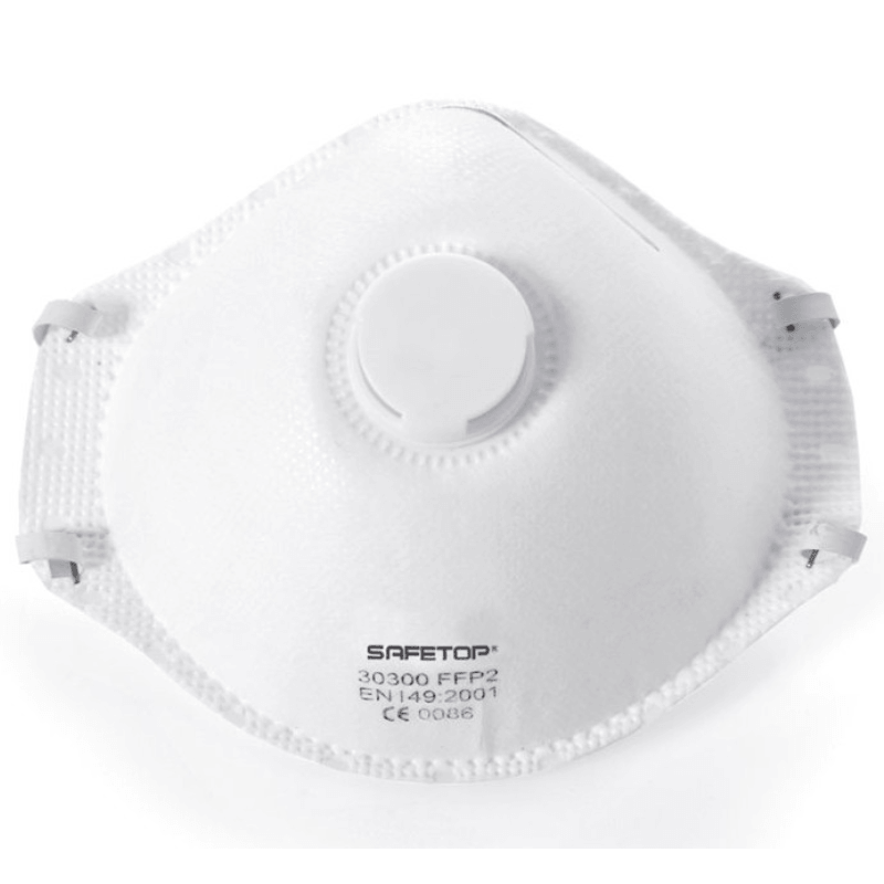 Mascarilla FFP2 NR D con válvula Safetop 30300 caja 20 uds
