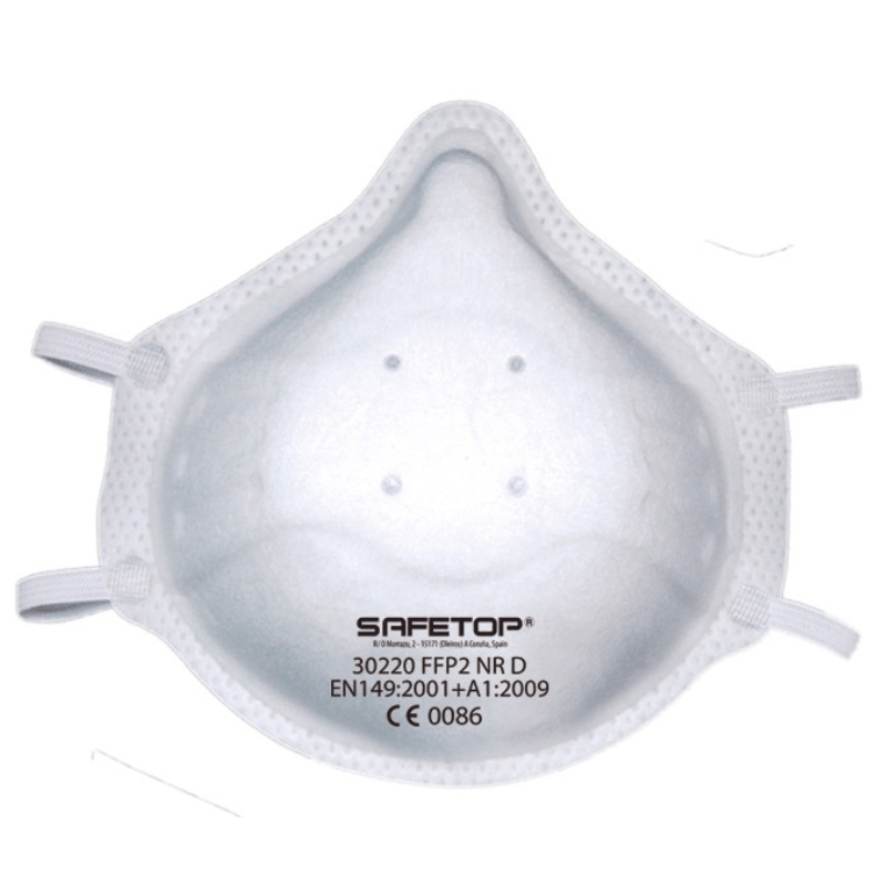 Mascarilla FFP2 NR D preformada Safetop 30220 caja 20 uds