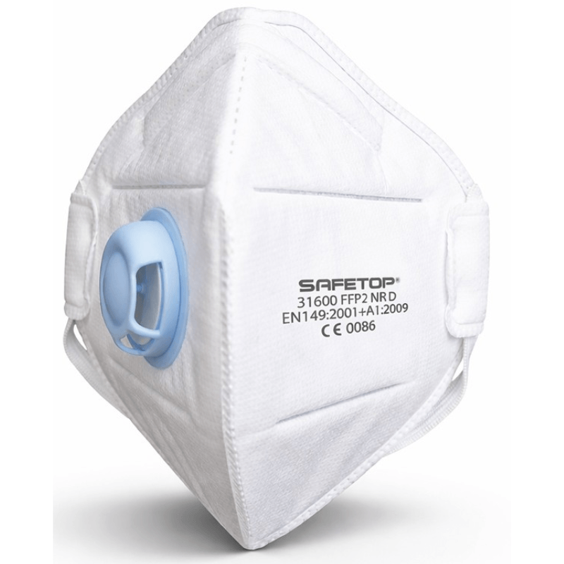 Mascarilla FFP2 NR D plegable vertical Safetop 31600 caja 12 uds