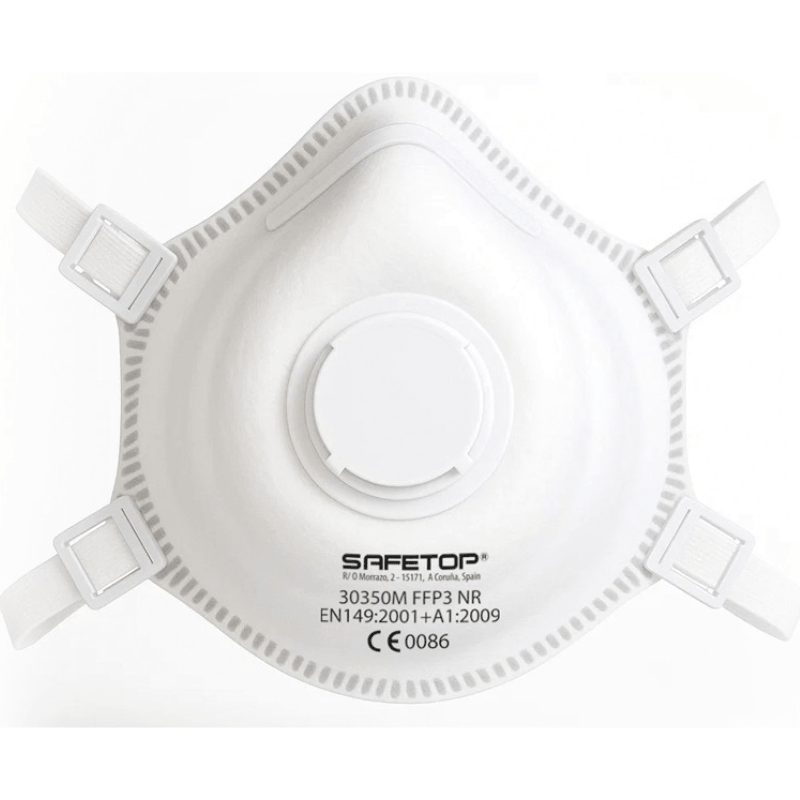 Mascarilla FFP3 NR D Serie Emé metal free Safetop 30350M