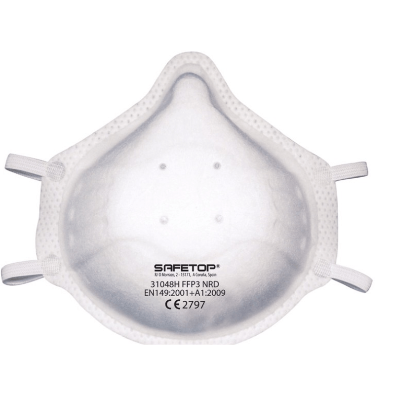 Mascarilla FFP3 NR D sin válvula Safetop 31048H caja 20 uds