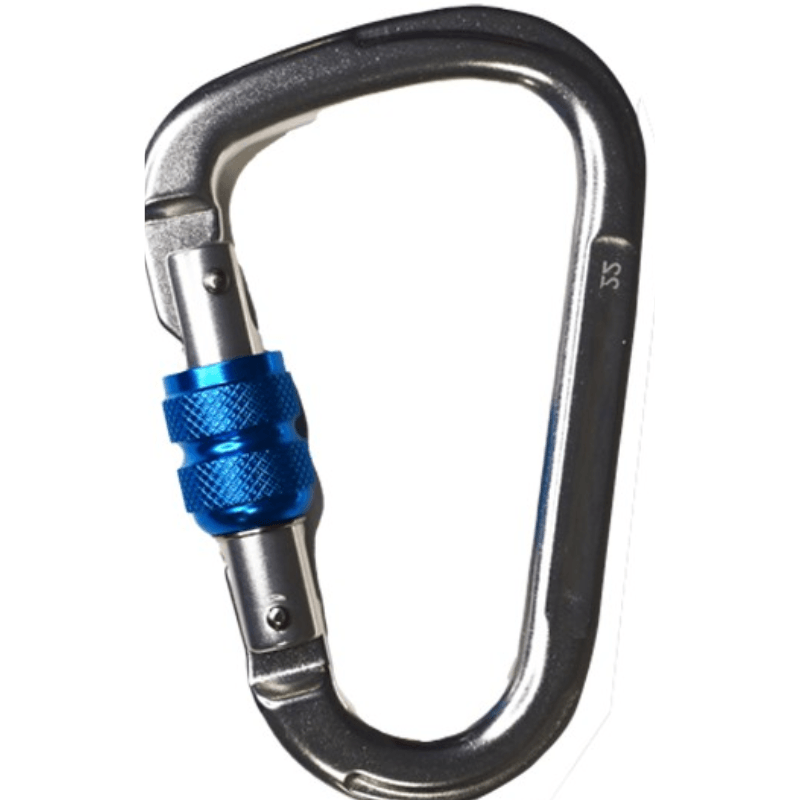 Mosquetón aluminio 22 mm con cierre tornillo Safetop 80120B