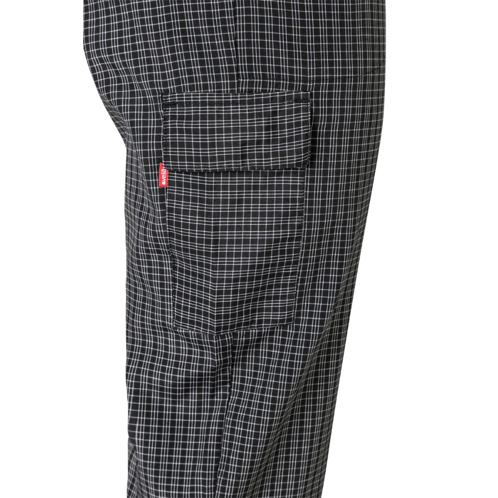 Calças de Cozinha com Xadrez Multibolsos Velilla 403008