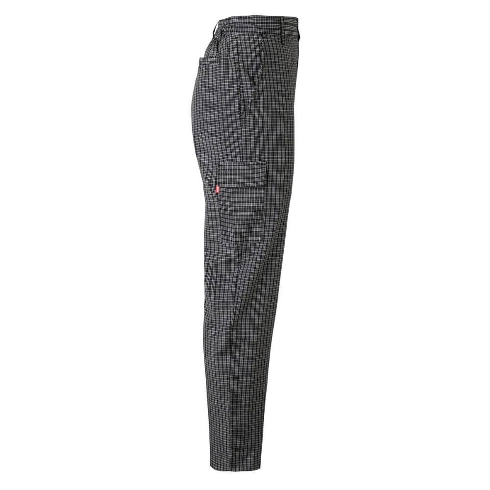 Calças de Cozinha com Xadrez Multibolsos Velilla 403008