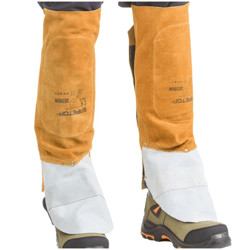Polainas de cuero reforzadas para soldadura Safetop 20390