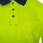 Polo reciclado bicolor manga larga con cinta segmentada Velilla 305533