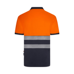 Polo reciclado bicolor manga larga con cinta segmentada Velilla 305533